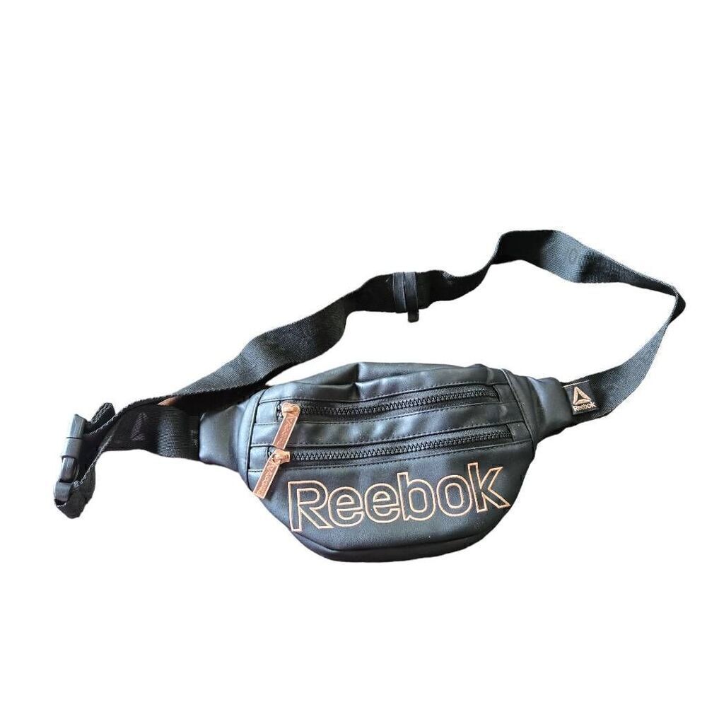 Reebok Layla Fannypack Black Rosegold Waist Bag Belt Bag